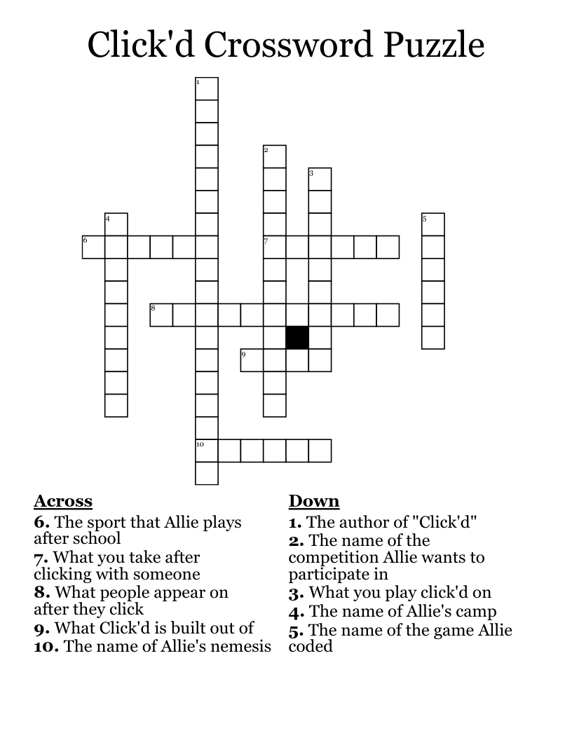 Click'd Crossword Puzzle