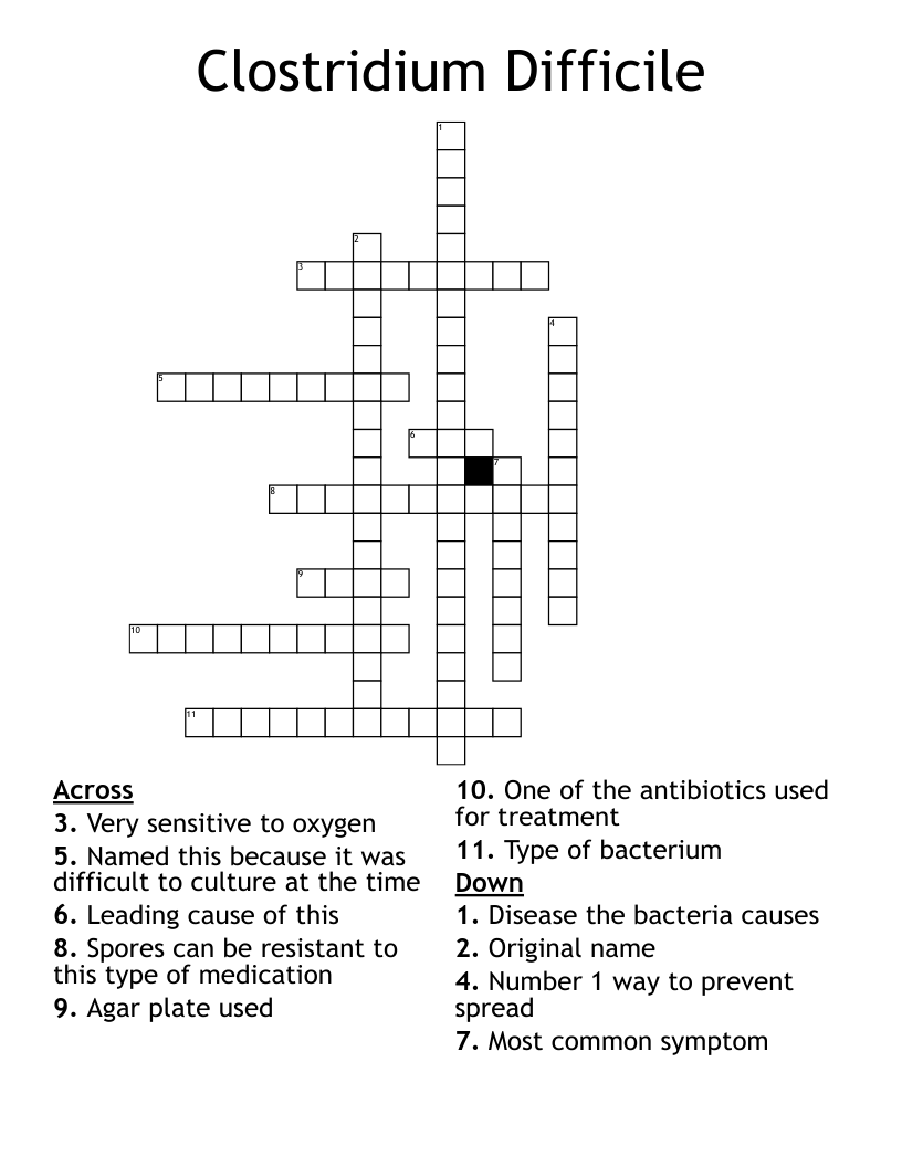 Clostridium Difficile Crossword