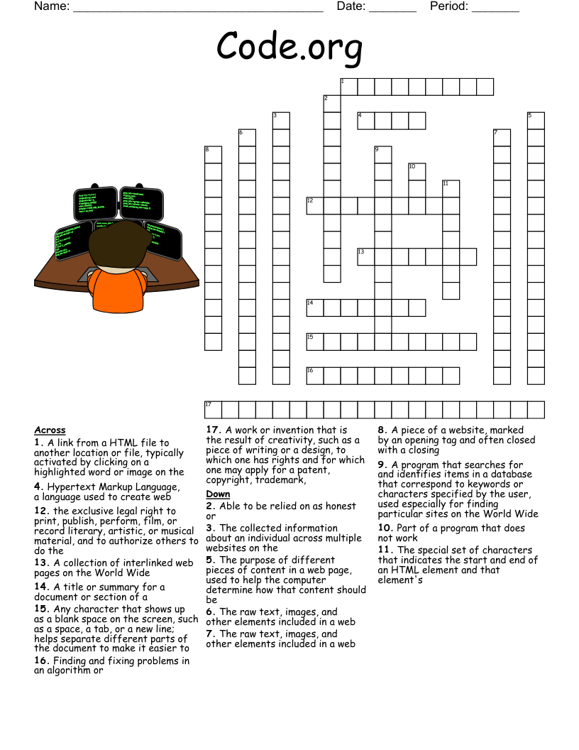 Code.org Crossword