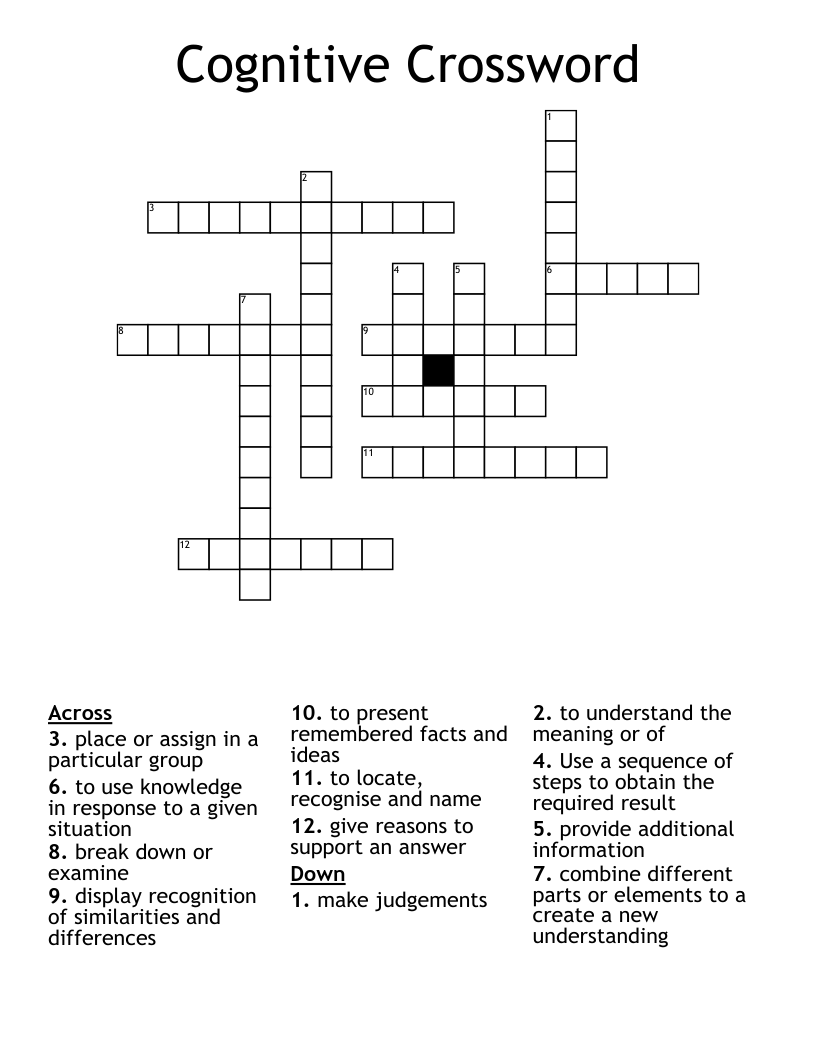 Cognitive Crossword