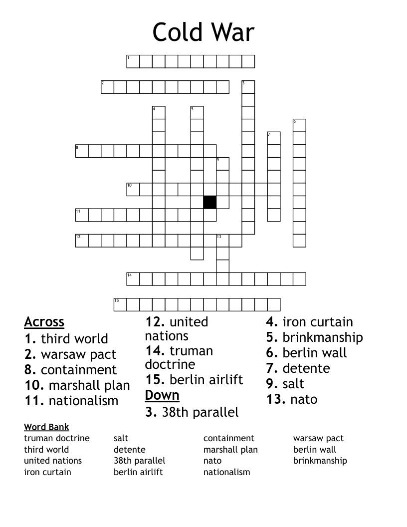 Cold War Crossword