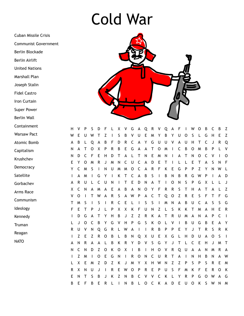 Cold War Word Search