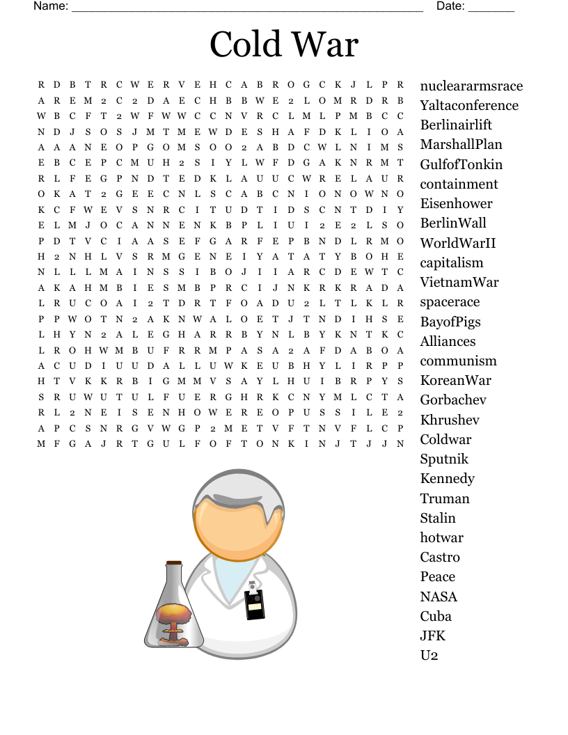 Cold War Word Search