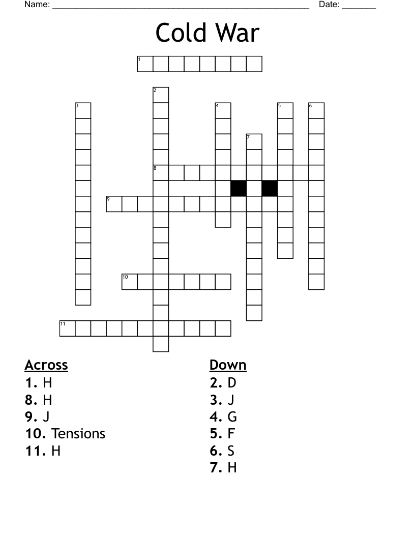 Cold War Crossword