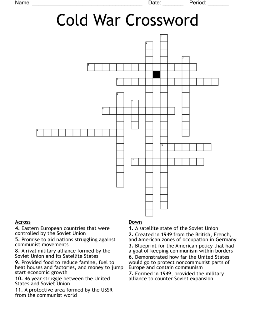 Cold War Crossword