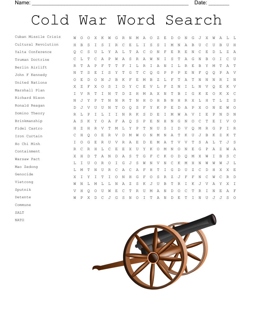 Cold War Word Search