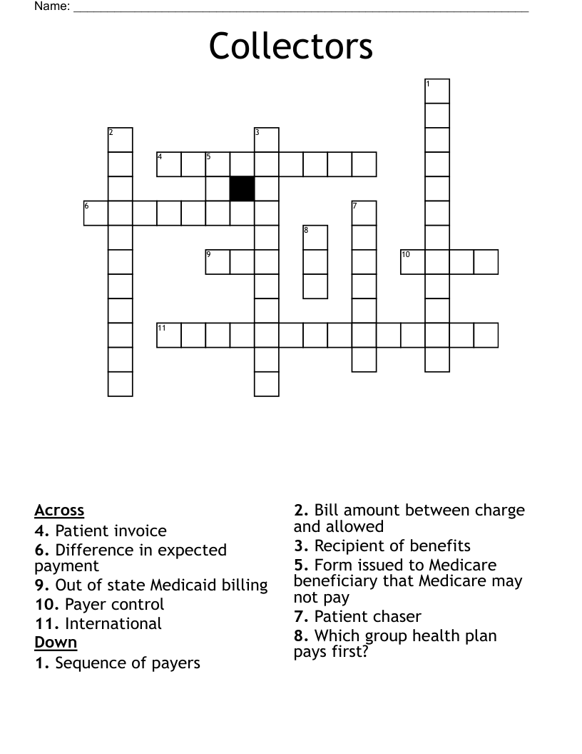 Collectors Crossword