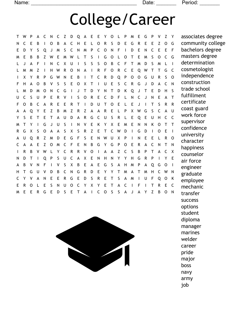 College/Career Word Search