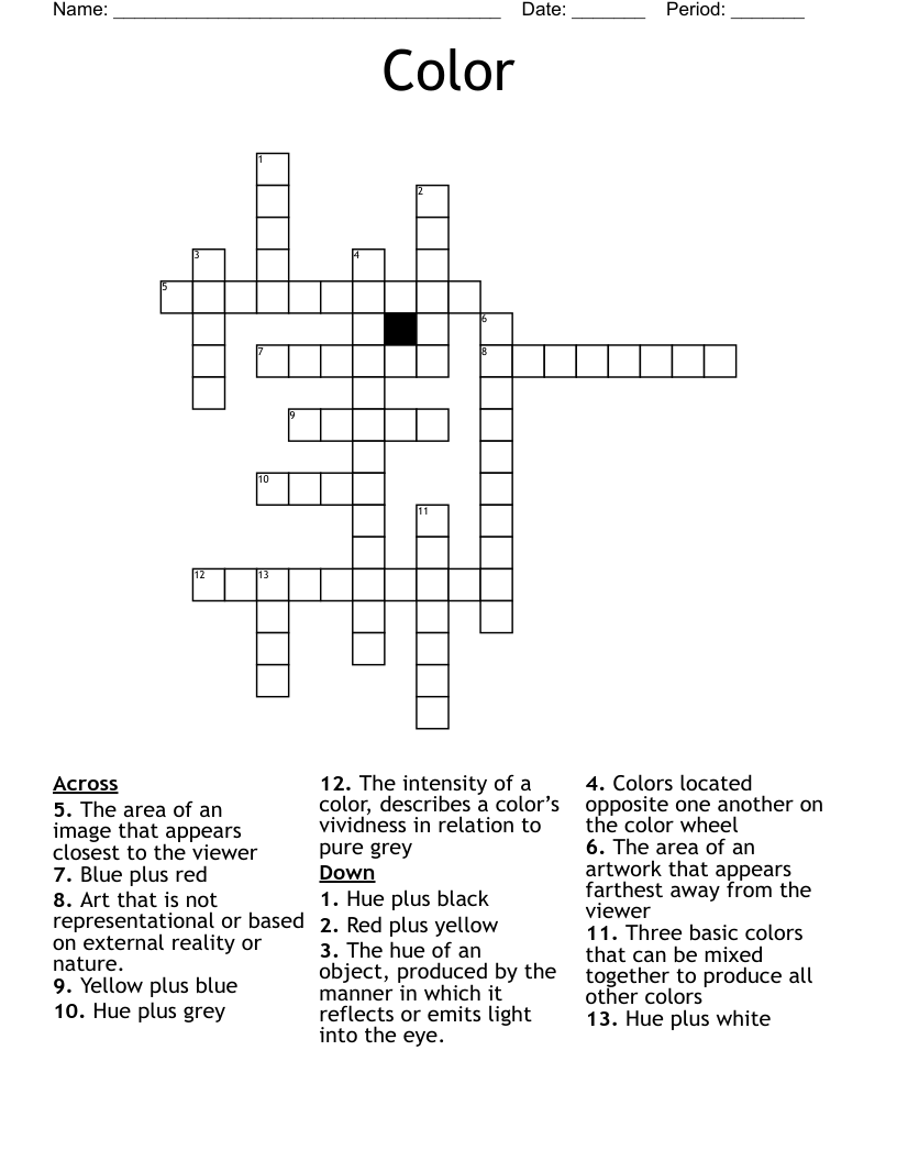 Color Crossword