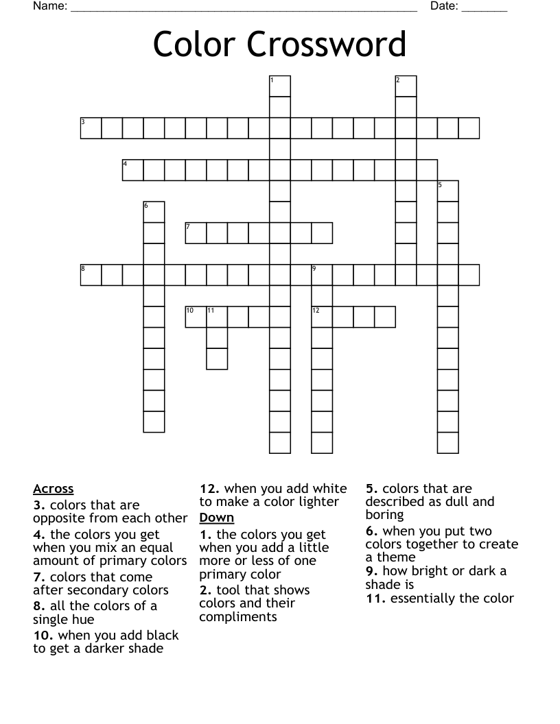 Color Crossword