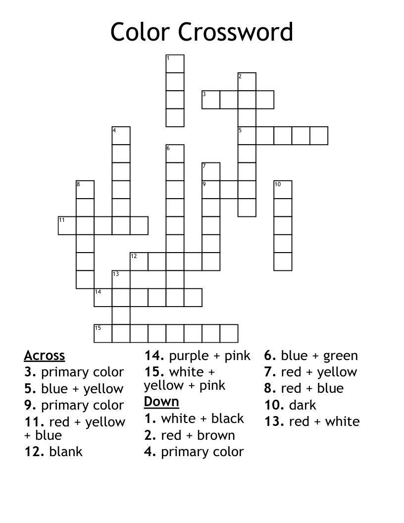 Color Crossword