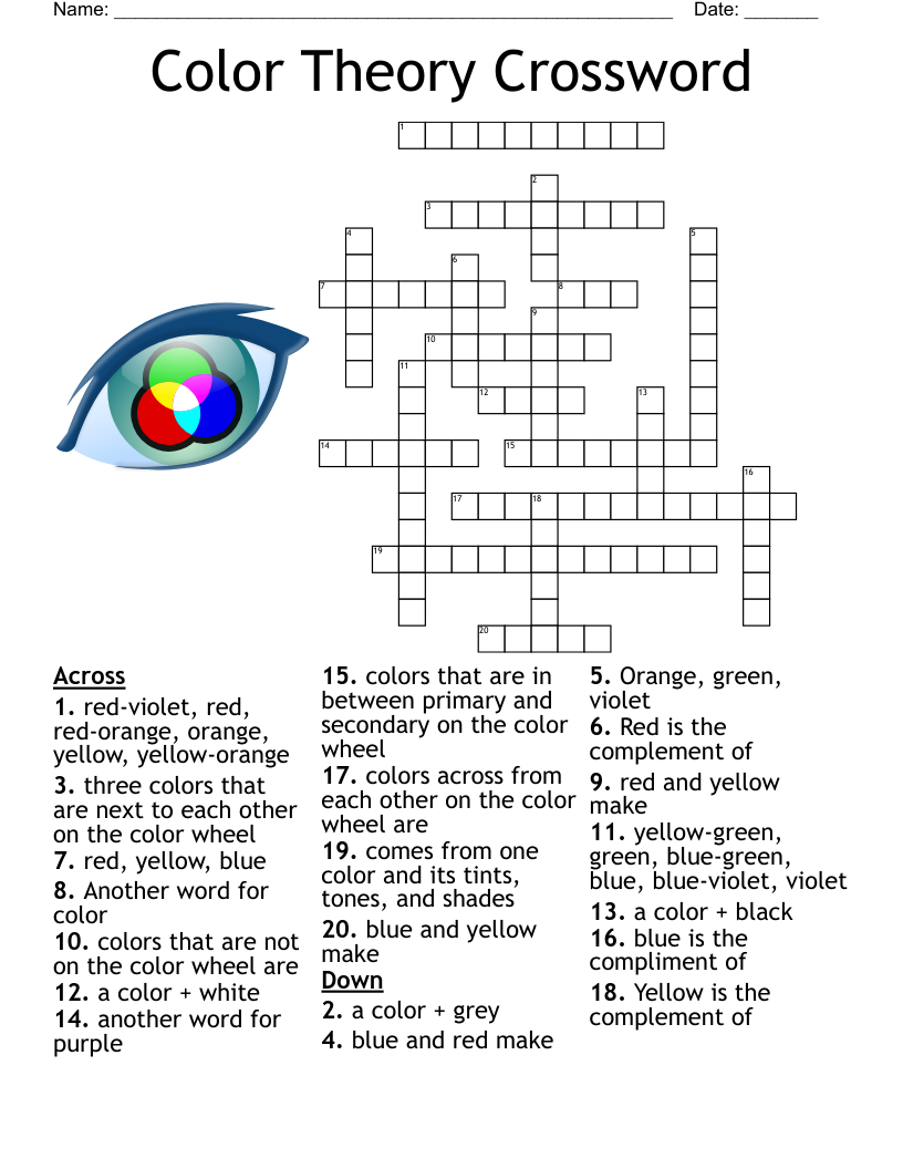 Color Theory Crossword