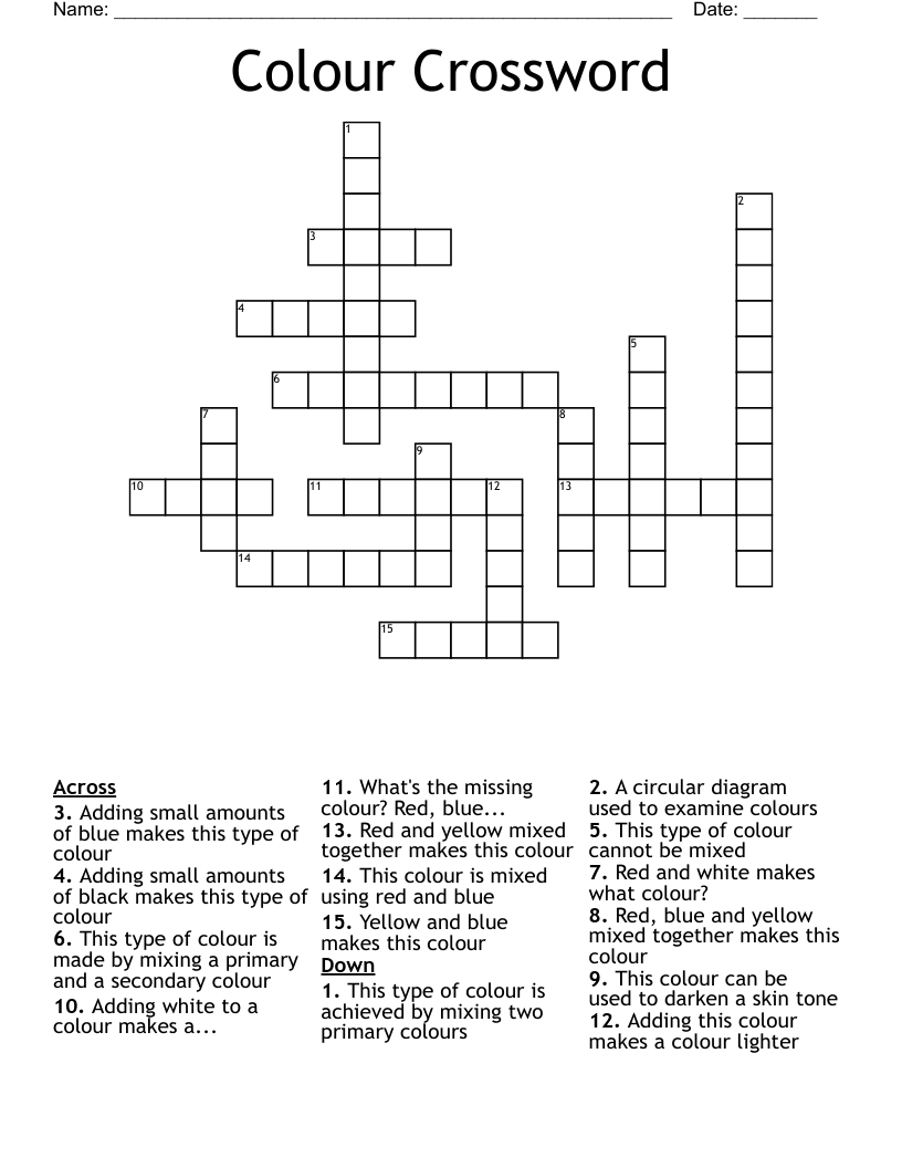 Colour Crossword
