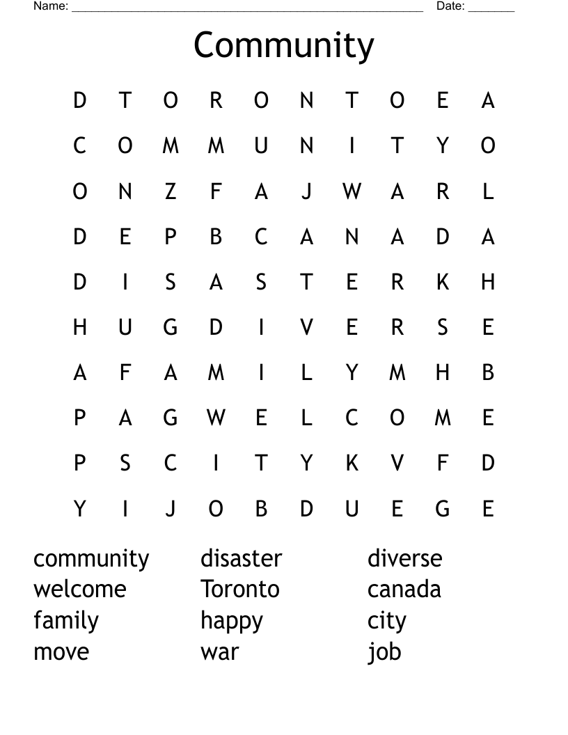 Community Word Search