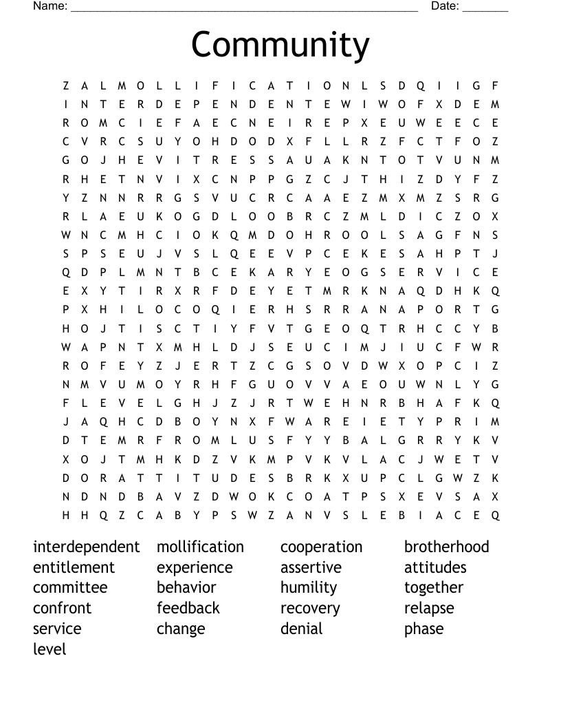 Community Word Search