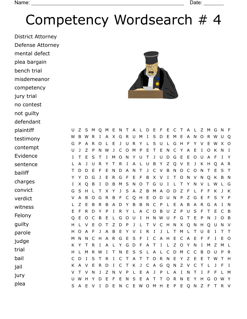 Competency Wordsearch # 4