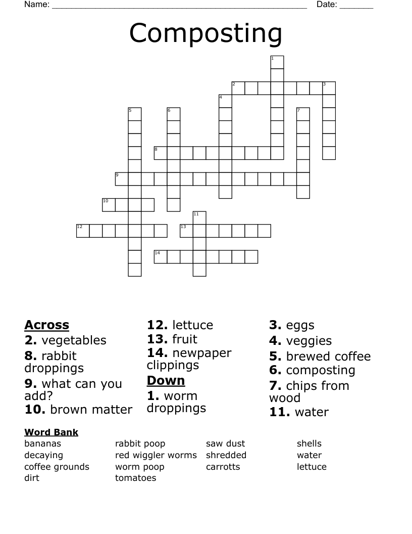 Composting Crossword