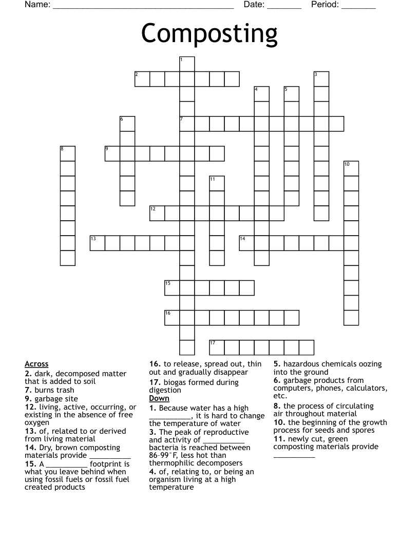Composting Crossword