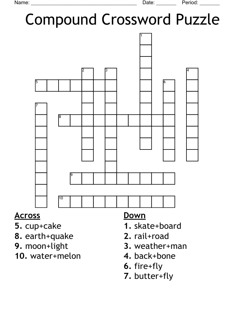 Compound Crossword Puzzle