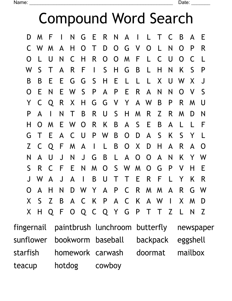 Compound Word Search