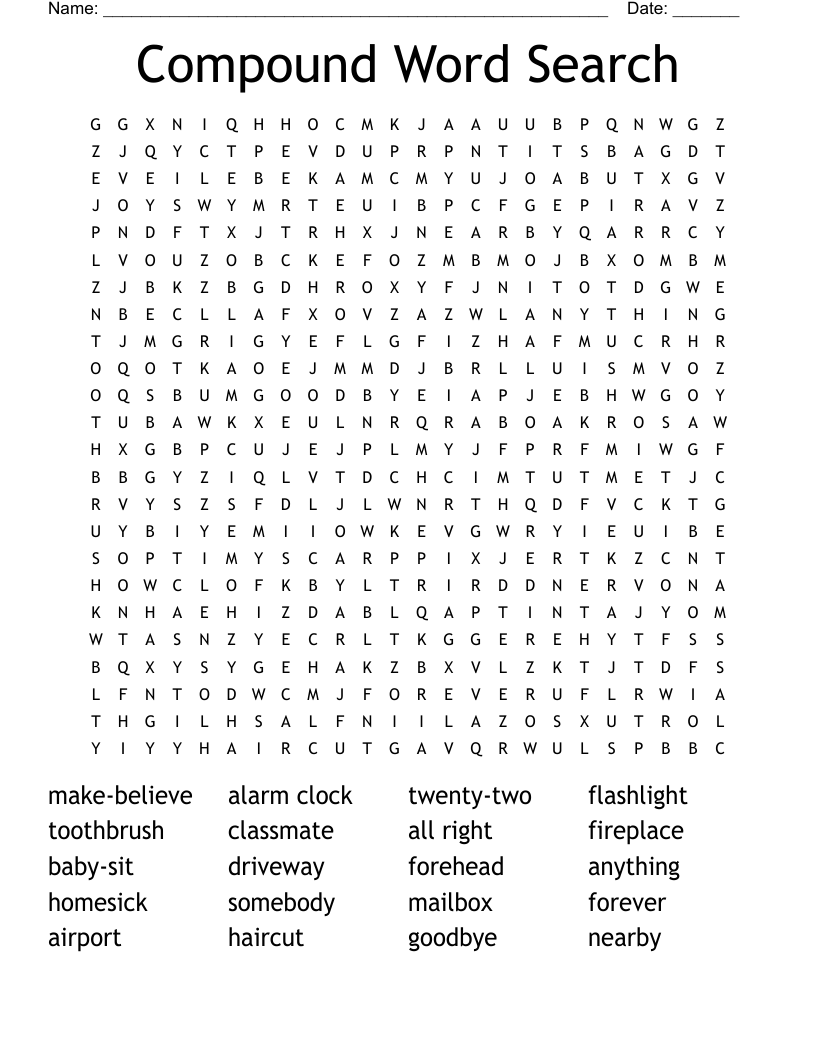 Compound Word Search