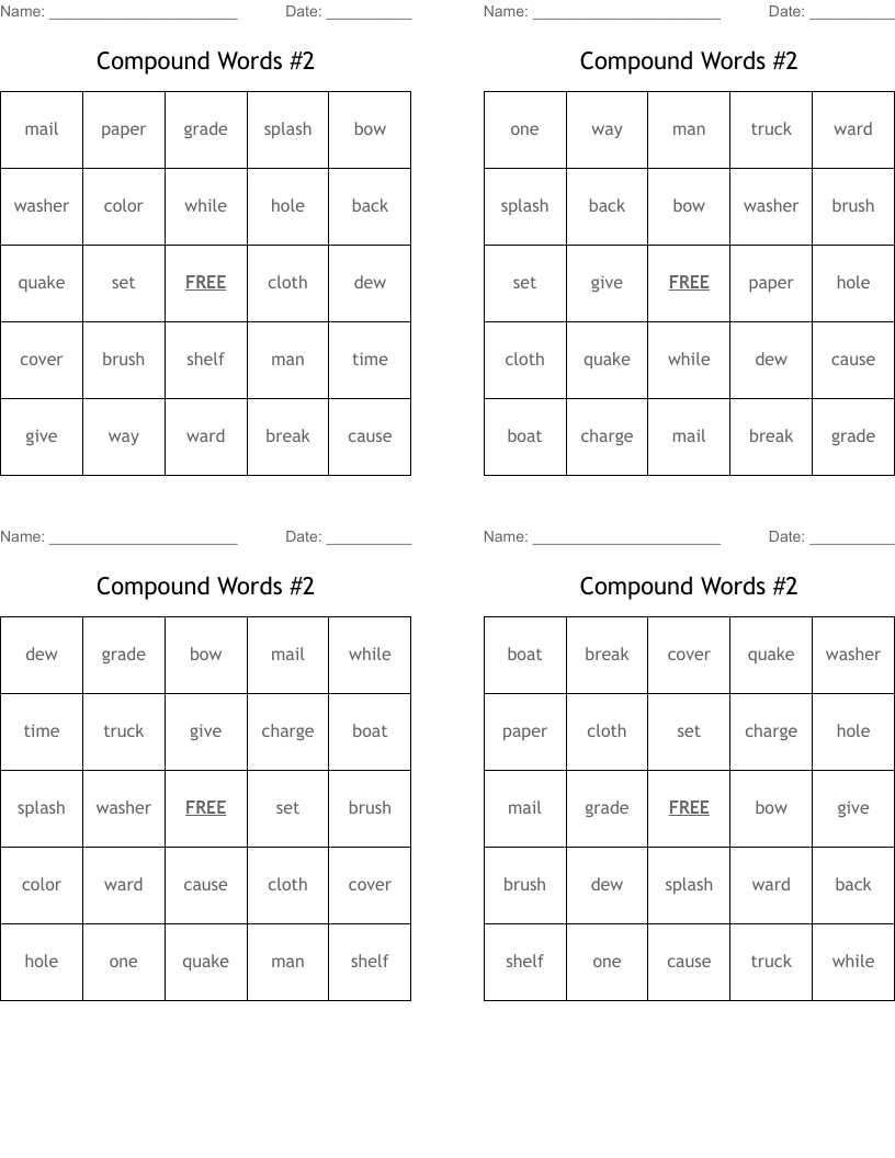 Compound Words #2