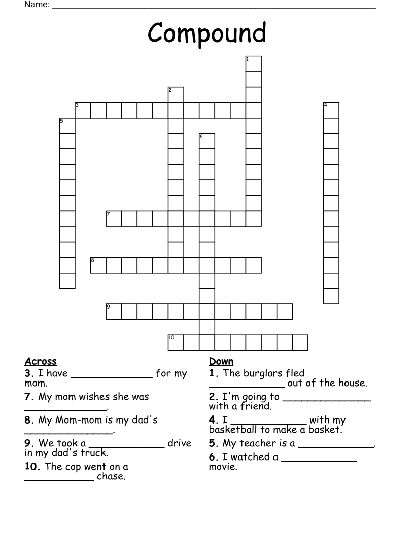 Compound  Crossword