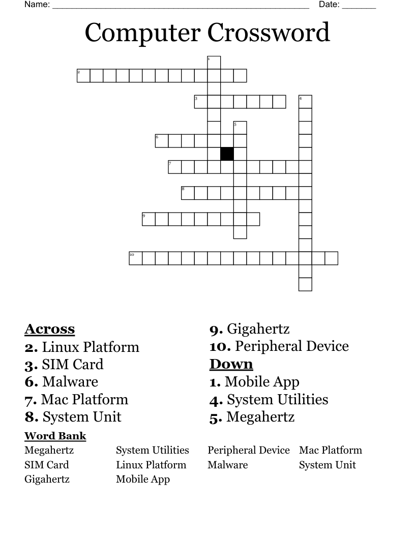 Computer Crossword