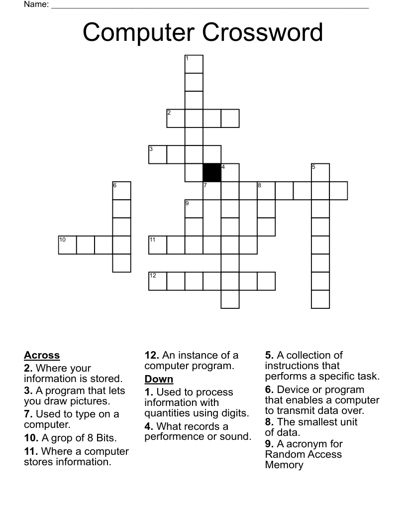 Computer Crossword
