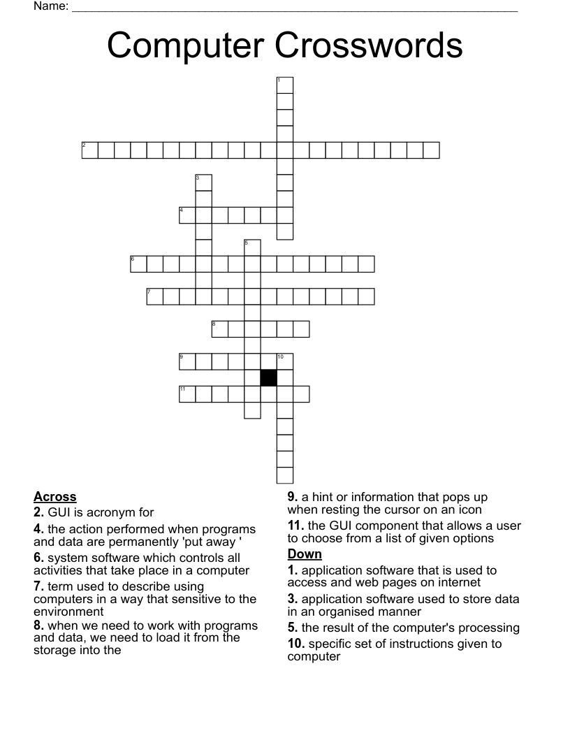 Computer Crosswords