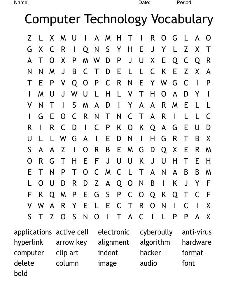 Computer Technology Vocabulary