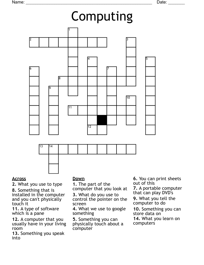 Computing Crossword