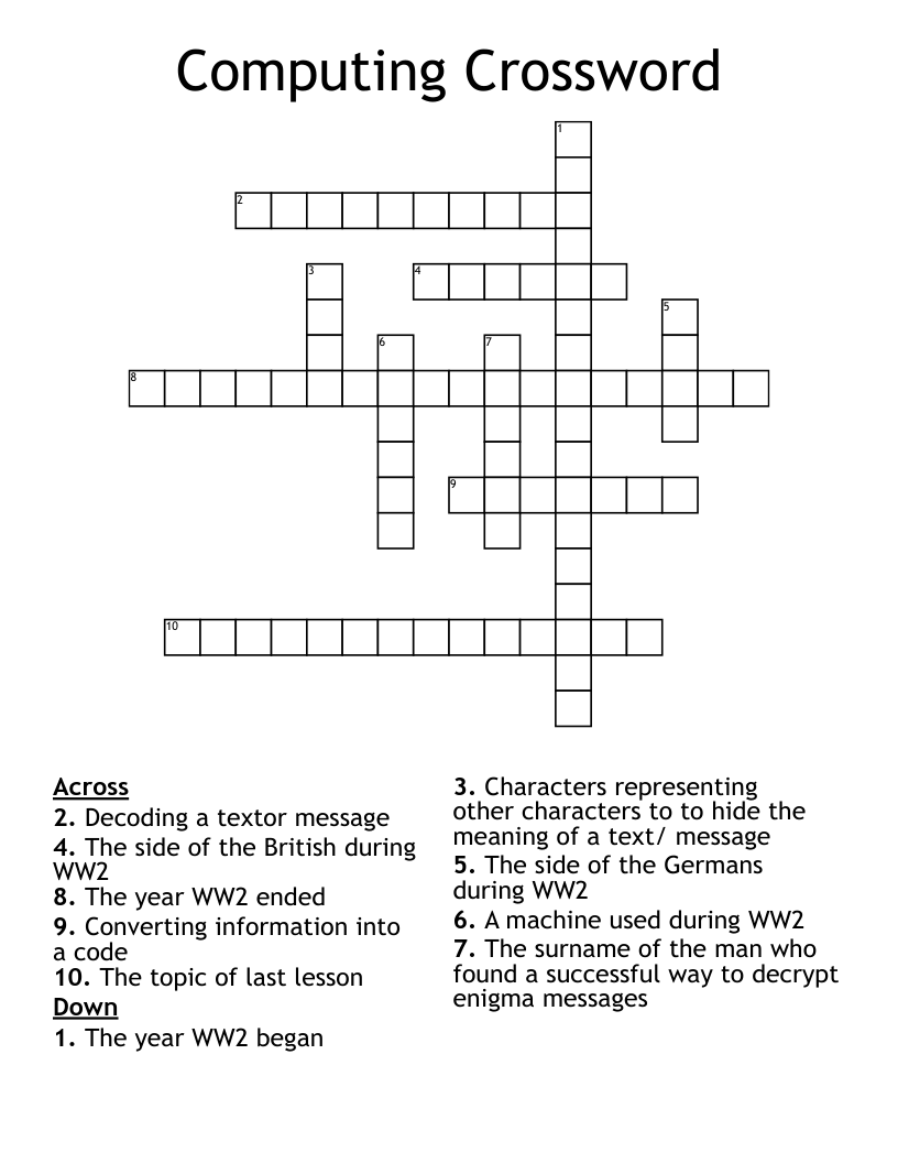 Computing Crossword