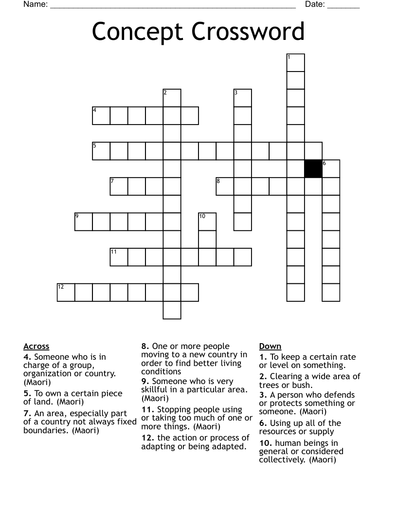 Concept Crossword