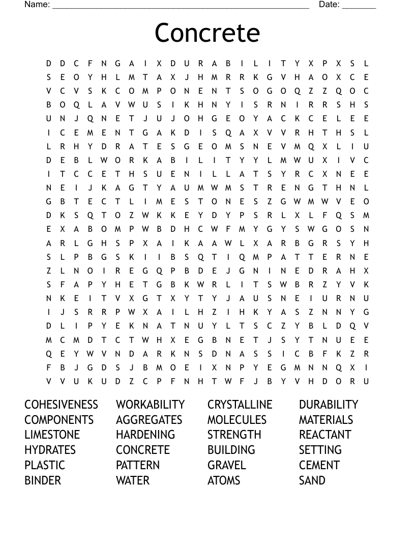 Concrete Word Search