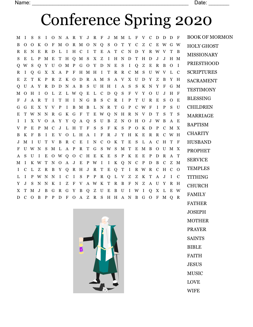 Conference Spring 2020 Word Search