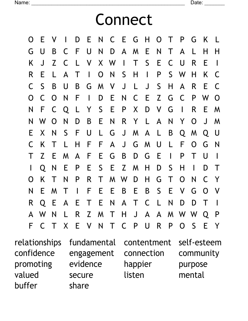 Connect Word Search