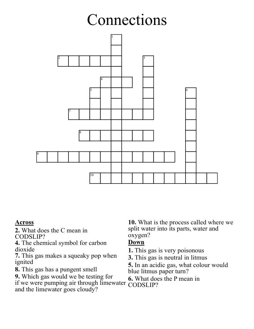 Connections Crossword