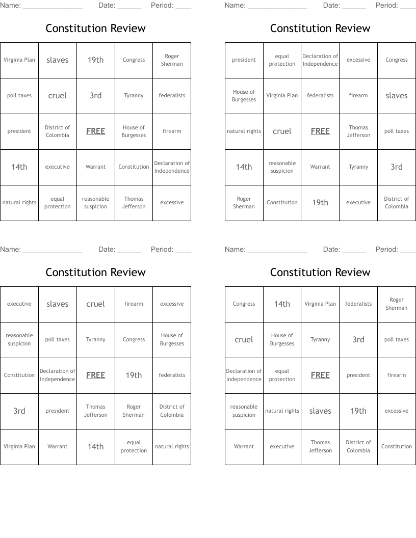 Constitution Review