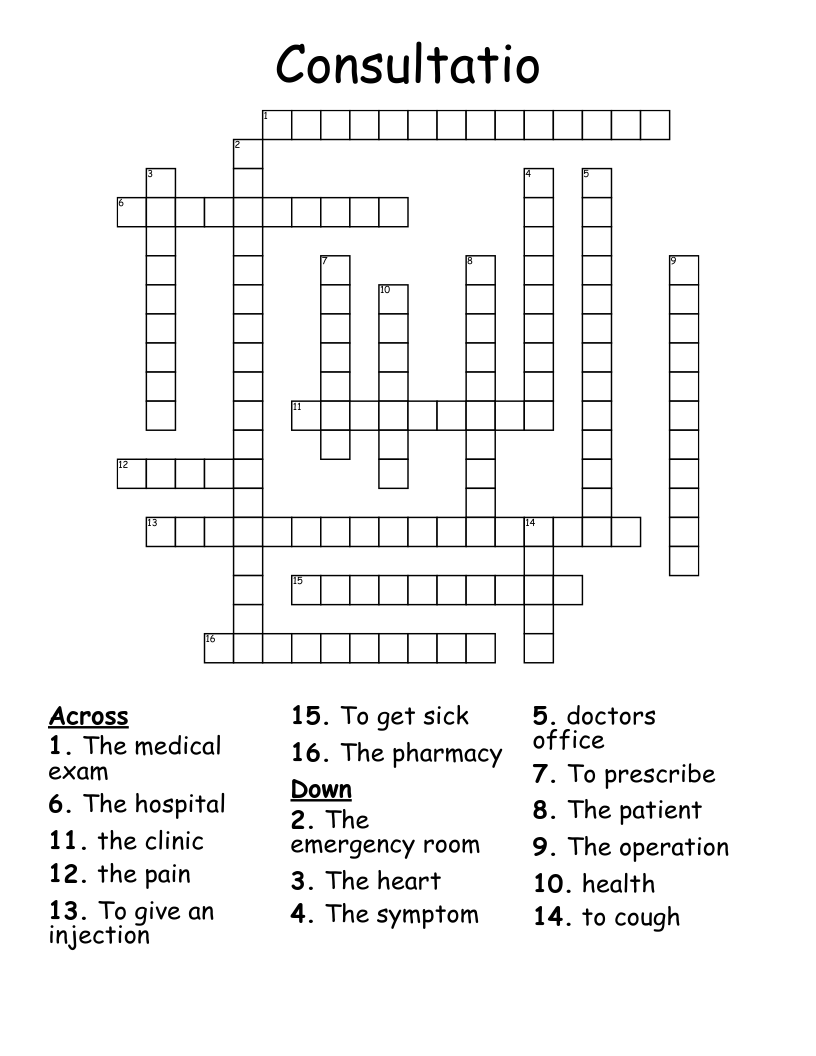 Consultatio Crossword
