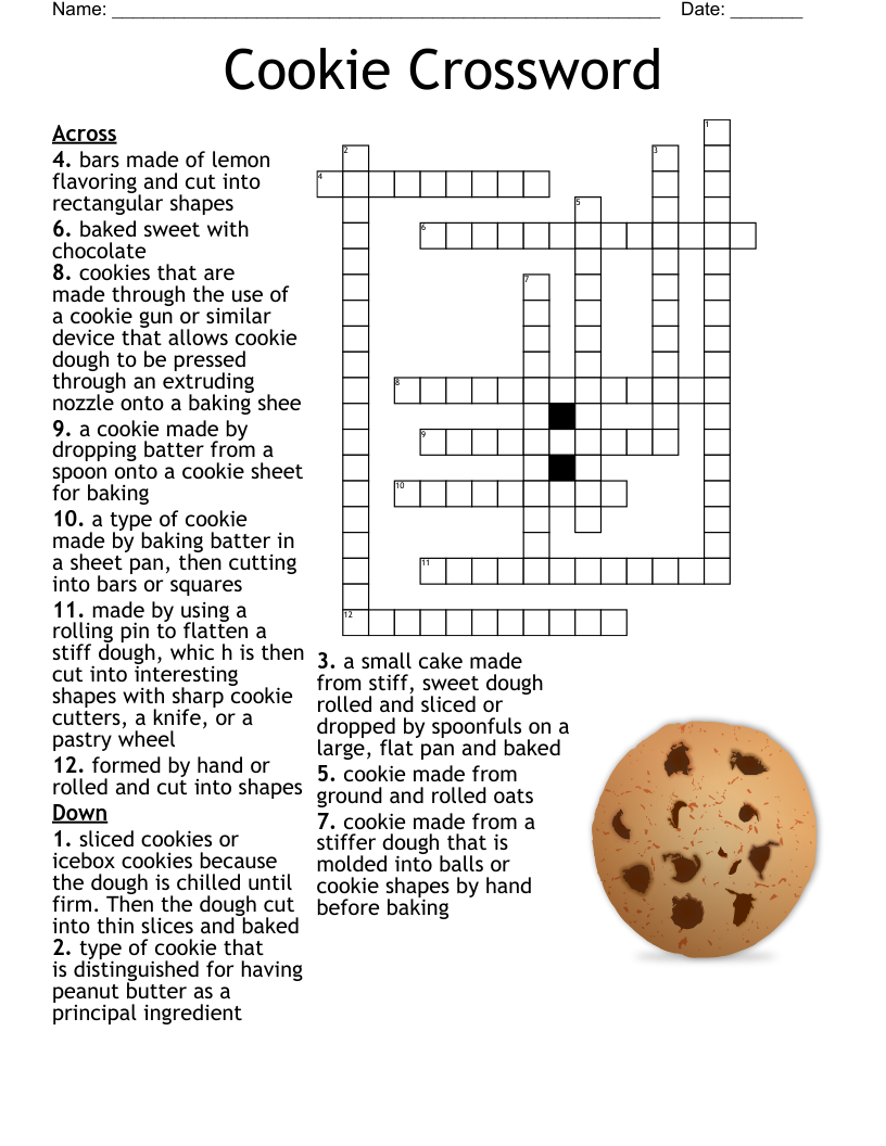 Cookie Crossword