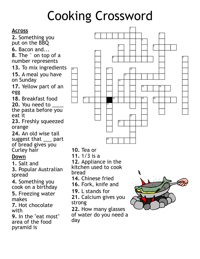 Cooking Crossword