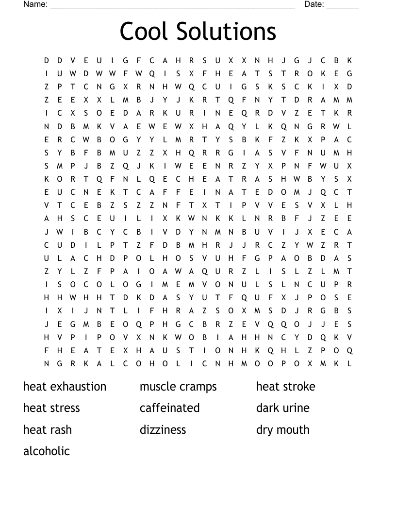 Cool Solutions Word Search