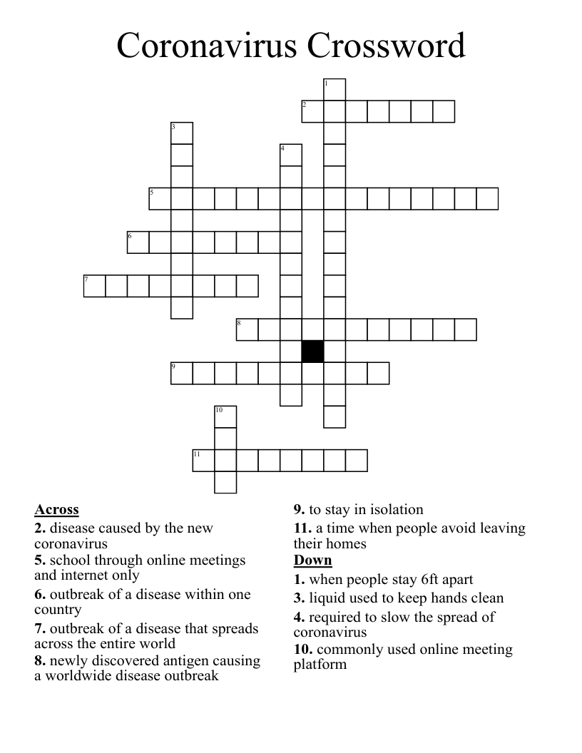 Coronavirus Crossword