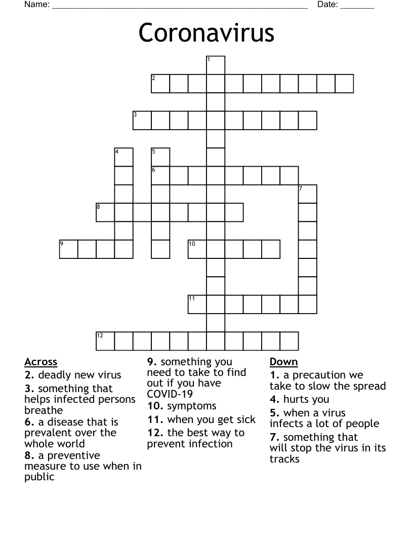 Coronavirus  Crossword