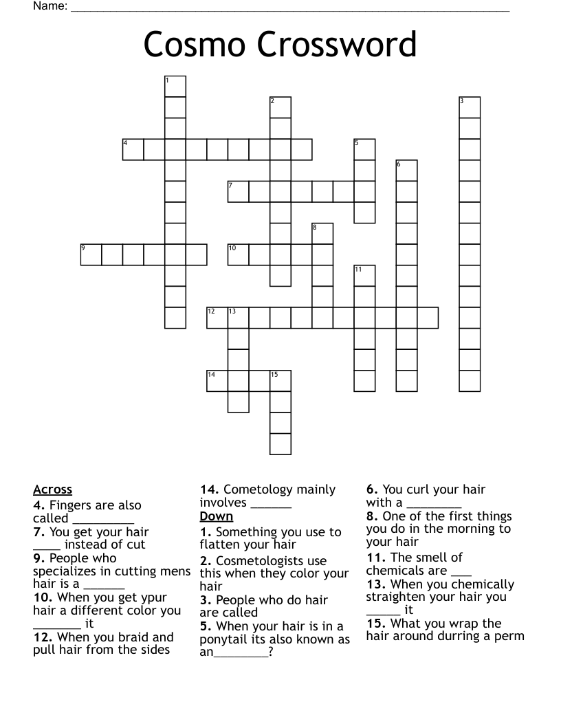 Cosmo Crossword