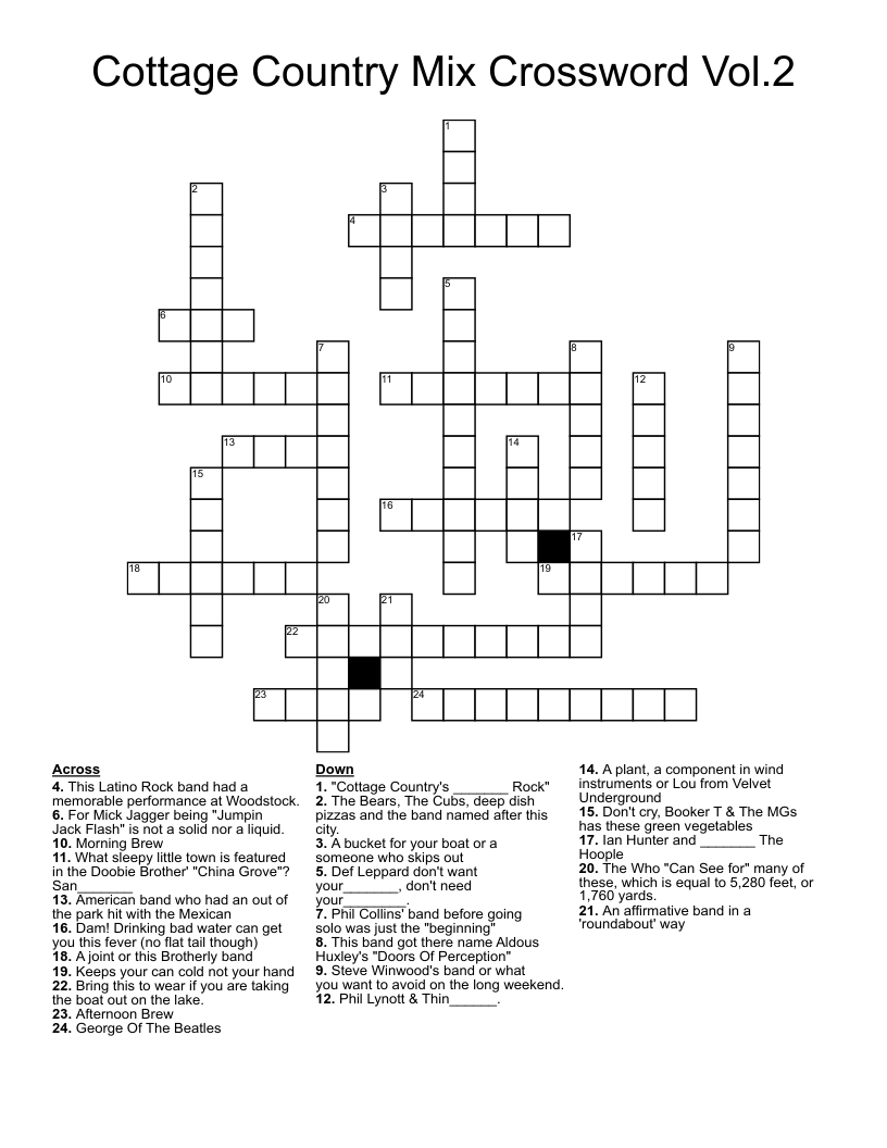 Cottage Country Mix Crossword Vol.2