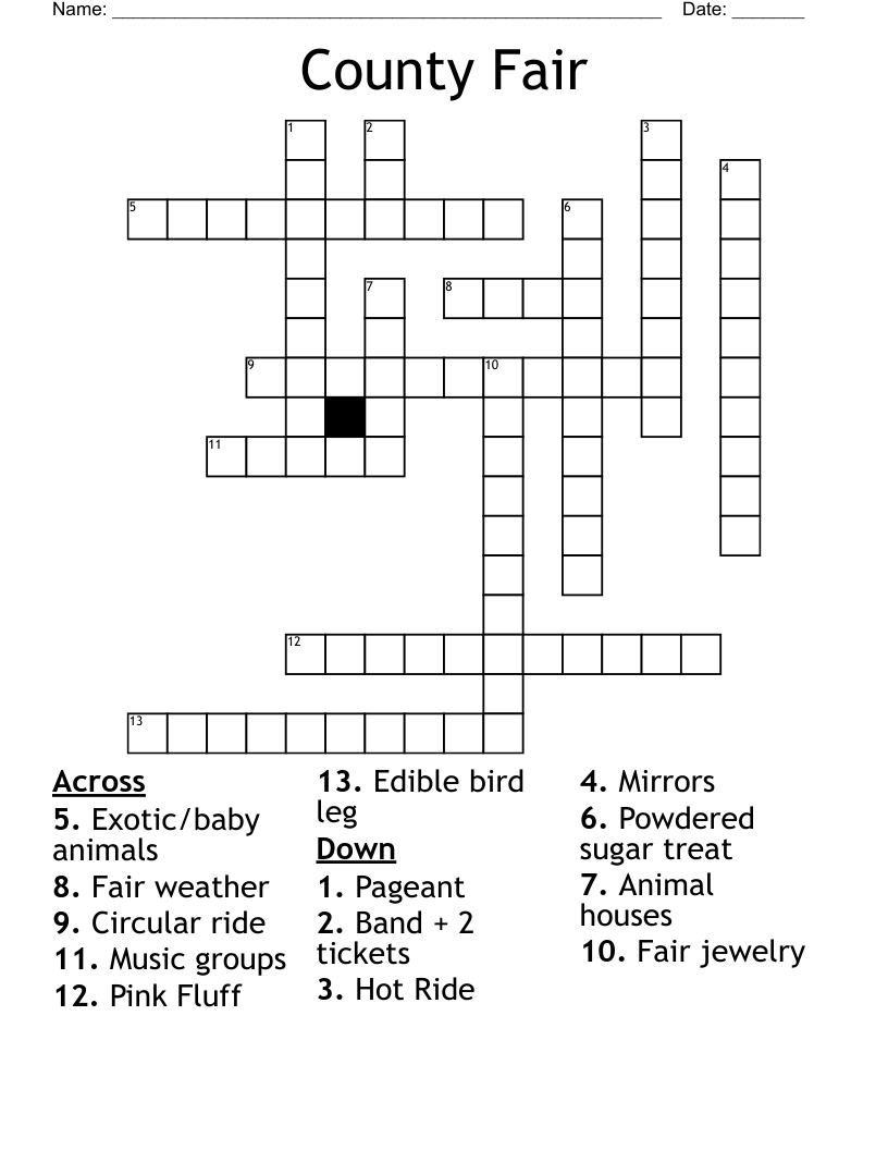County Fair Crossword