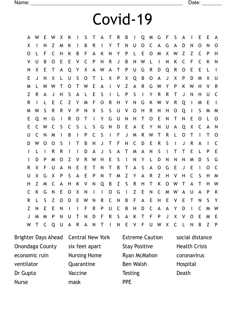 Covid-19 Word Search