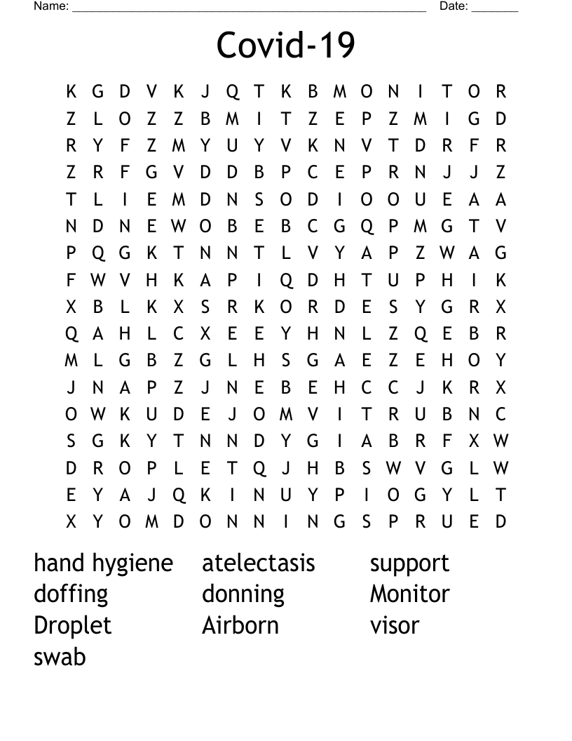 Covid-19 Word Search